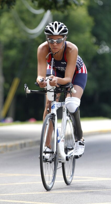 Twenty-one year old American Paralympic Gold Medalist Grace Norman is scheduled to be the guest speaker for the 23rd Air Force Marathon. At the age of 16, Norman won her first national title in 2014 at the USA Triathlon Paratriathlon National Championships, and in 2016, she became the first paratriathlete in history to win a gold medal at the Paralympic Games in Rio De Janeiro, Brazil. (Courtesy photo)