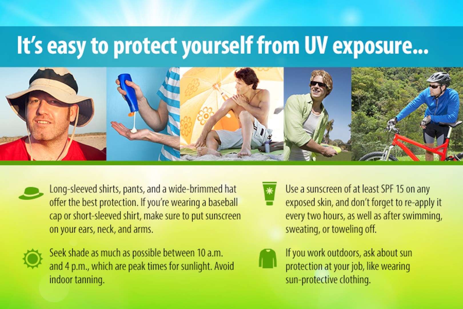 According to the Centers for Disease Control and Prevention, apply sunscreen about 15 to 30 minutes prior to being in the sun, applying first and allowing to dry for about 5 to 10 minutes, then apply the insect repellent.