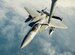 Airmen use a KC-10 Extender to refuel an F-15C