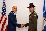 Egyptian Armed Forces Capt. Amer Faymy graduates from U.S. Air Force Military Training Instructor School May 9, 2019, at Joint Base San Antonio-Lackland, Texas. Faymy completed the eight-week course at the Military Training Instructor Schoolhouse and will return to his home country to instruct and lead members of the Egyptian Armed Froces.