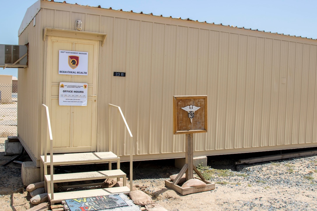 Service Members Offer Behavioral Health Services on Camp Arifjan