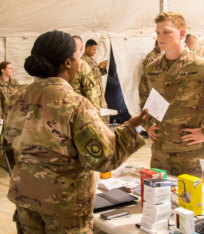 Service Members Offer Behavioral Health Services on Camp Arifjan