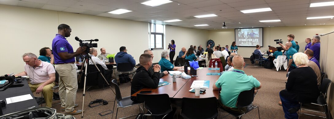 U.S. Army Reserve Soldiers and Civilians from across the country participate in the 85th U.S. Army Reserve Support Command’s ’Stand For Life’ suicide prevention training, May 6-10, 2019, at the 85th USARSC headquarters.