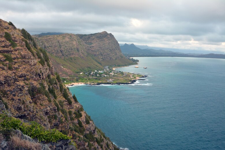 Roughly 30 Pacific Ocean Division and Honolulu District personnel, families and friends saw breathtaking views during a two-mile hike to view the sunrise from the Corps of Engineers-built Makapu`u Lighthouse April 25, 2019, celebrating the 114th Birthday of the District. The Corps built Makapu'u Lighthouse in 1909 on a 647-foot sea cliff overlooking Makapu’u Beach in southeast Oahu. The Corps’ history in Hawaii and the Pacific began in 1905 when Lt. John Slattery became the District’s first commander. His original mission was to construct lighthouses for navigation, like Makapu’u. Makapu’u Point is a critical location passed by all ships moving between Honolulu and the U.S. Mainland. The lighthouse is still an active U.S. Coast Guard navigation aid in use today.