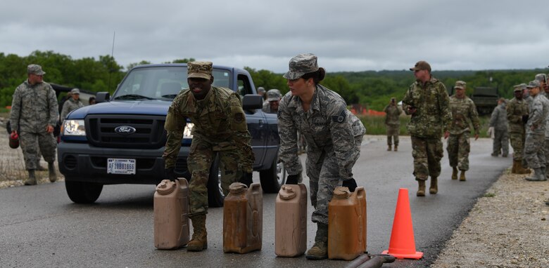 U.S. Air Force Airmen competing