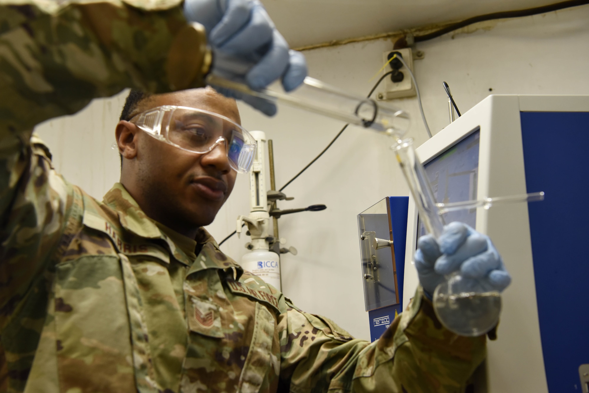 The 379th Expeditionary Logistics Readiness Squadron provides a “home” for the Air Force Petroleum Office. The team of three provides quality assurance and control of fuels and gases for the U.S. Central Command area of responsibility.