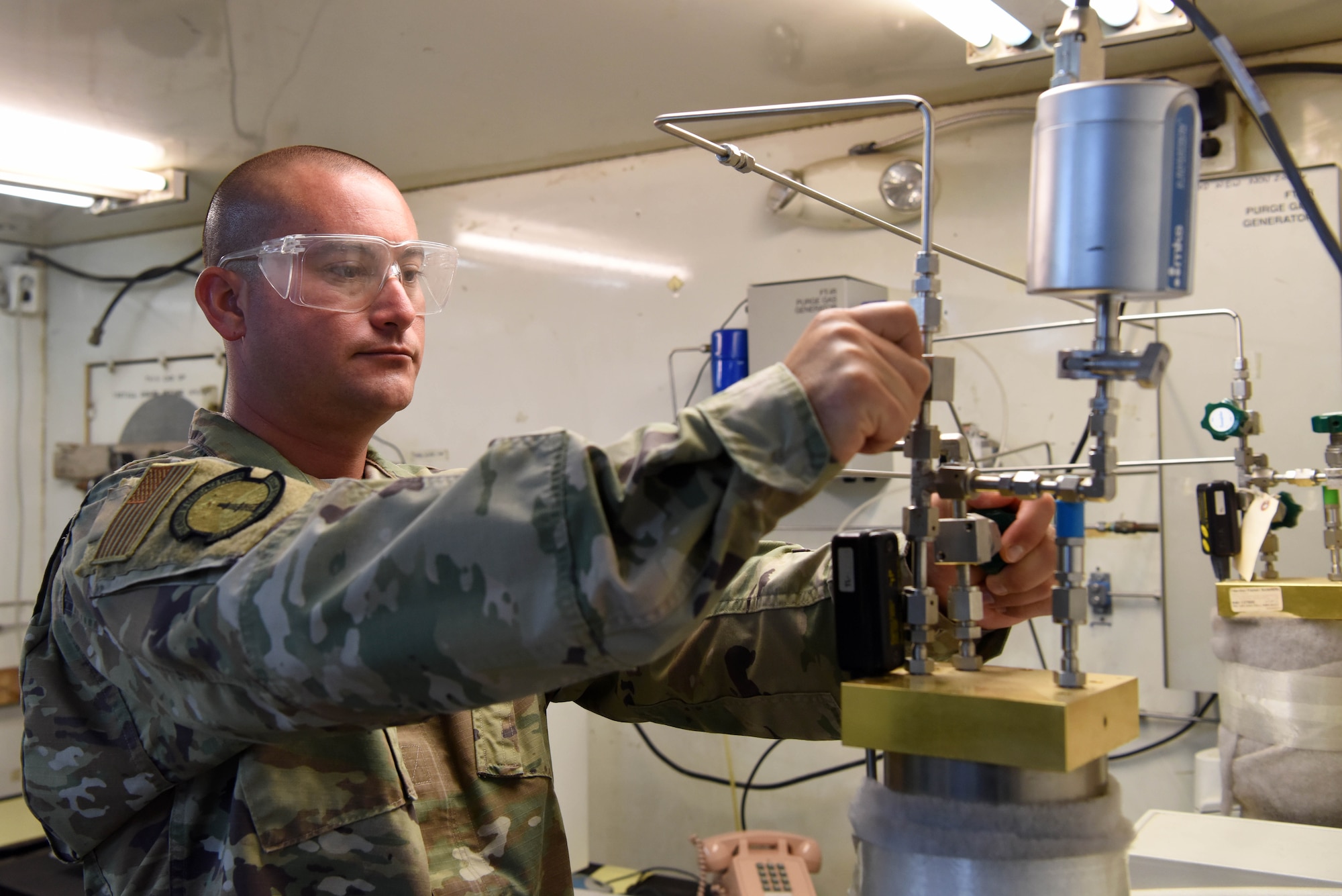 The 379th Expeditionary Logistics Readiness Squadron provides a “home” for the Air Force Petroleum Office. The team of three provides quality assurance and control of fuels and gases for the U.S. Central Command area of responsibility.