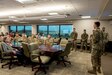 Photo of West Point cadets at Tobyhanna Army Depot breifing personnel