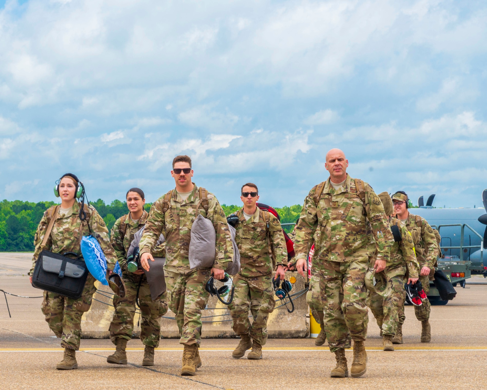 More than 100 Reserve Citizen Airmen from the 913th Airlift Group returned from deployment on May 19, 2019, from various bases in Southwest Asia in support of Operations Freedom’s Sentinel and NATO’s Resolute Support.