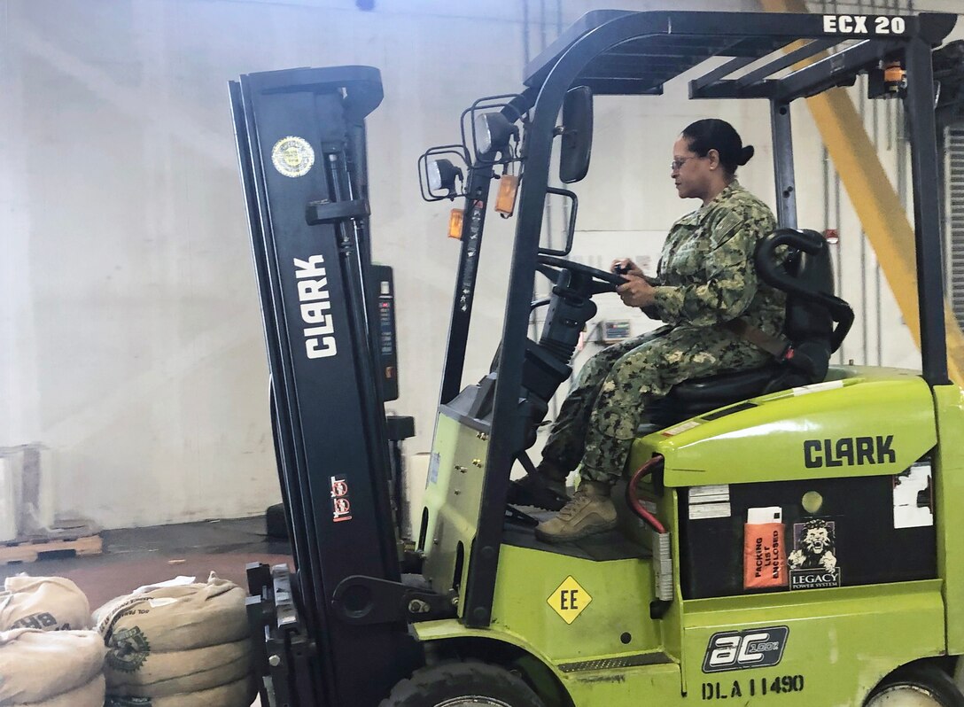 DLA Distribution Navy Reservists Support Saber Guardian 2019 at DLA Distribution Sigonella, Italy