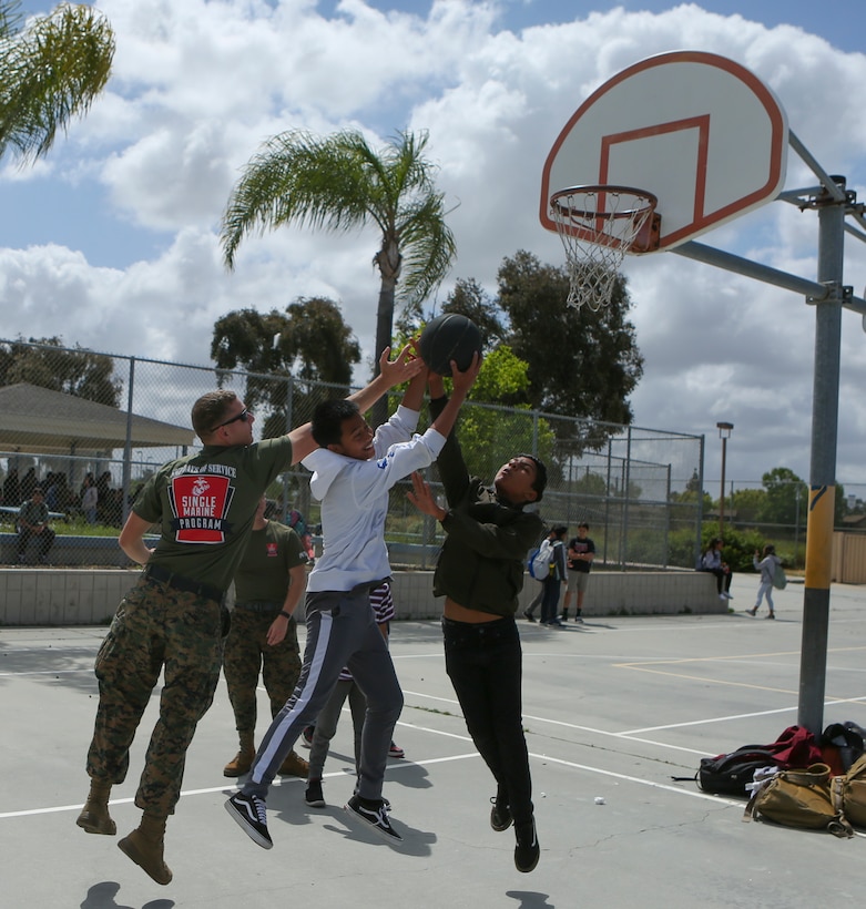 Bringing the Challenge to Challenger: Marines Run P.E. Class