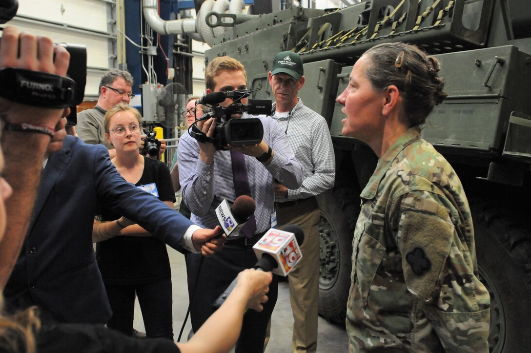 88th RD greet vice president at Fort McCoy