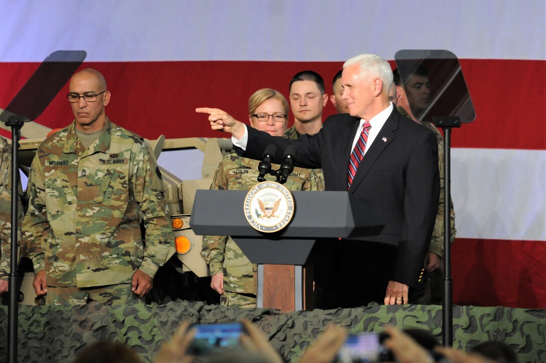 88th RD greet vice president at Fort McCoy