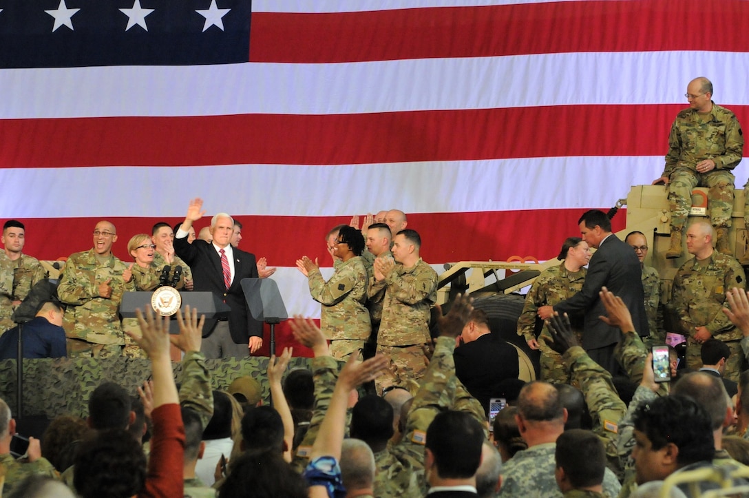 88th RD greet vice president at Fort McCoy