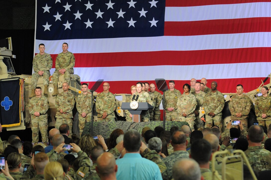 88th RD greet vice president at Fort McCoy