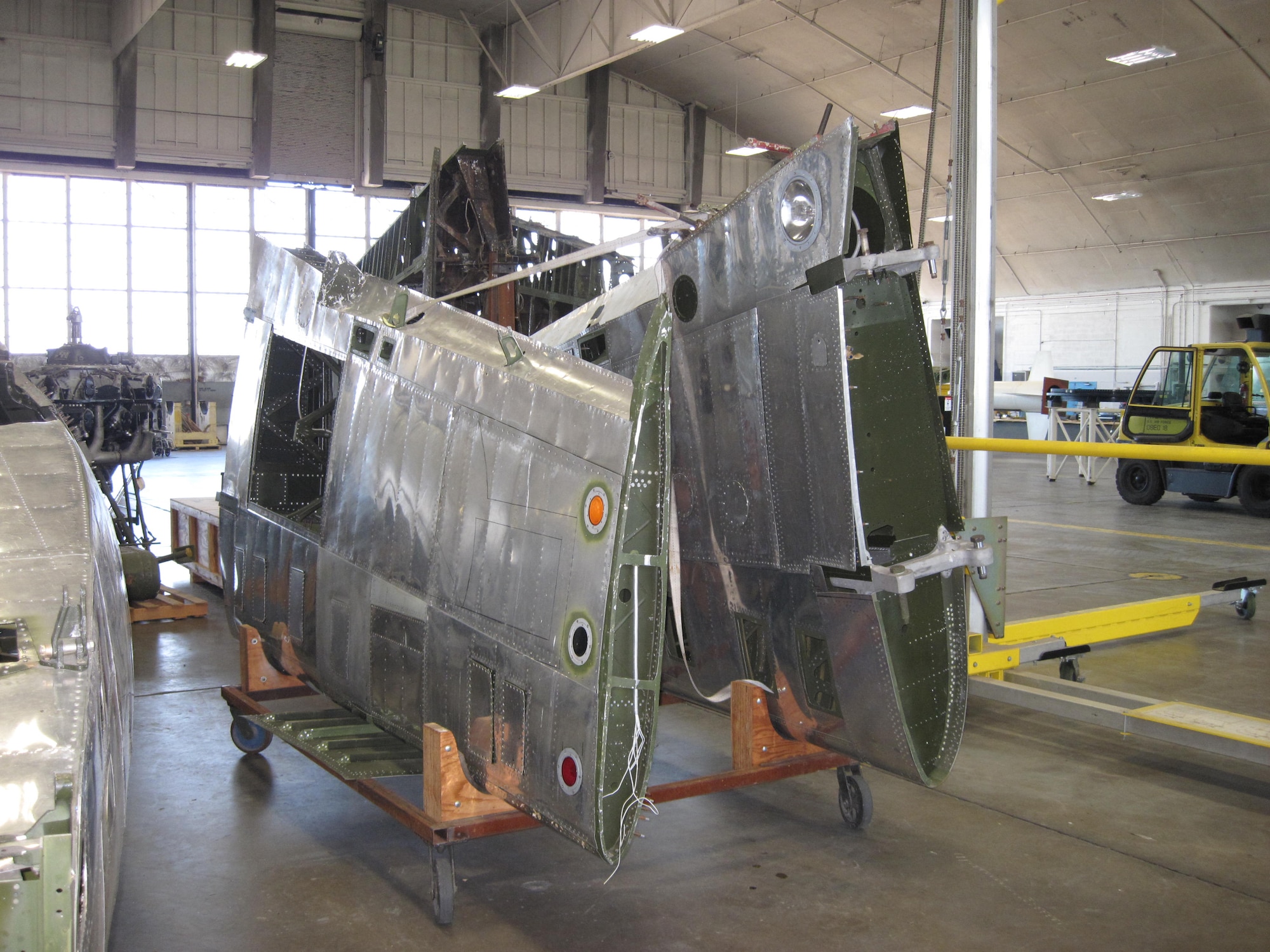 DAYTON, Ohio -- The Curtiss A-25A in storage at the National Museum of the United States Air Force. (U.S. Air Force photo)