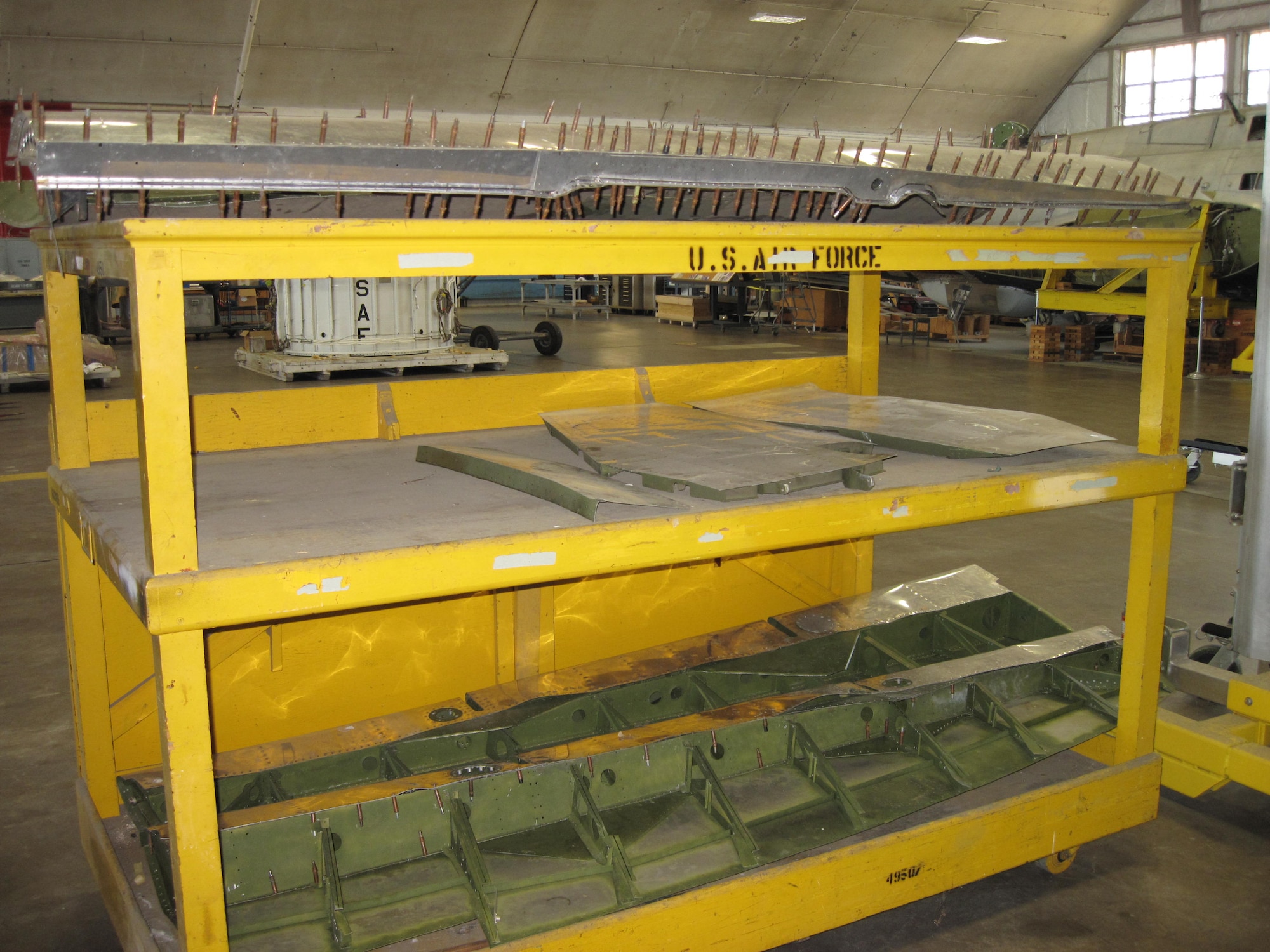 DAYTON, Ohio -- The Curtiss A-25A in storage at the National Museum of the United States Air Force. (U.S. Air Force photo)