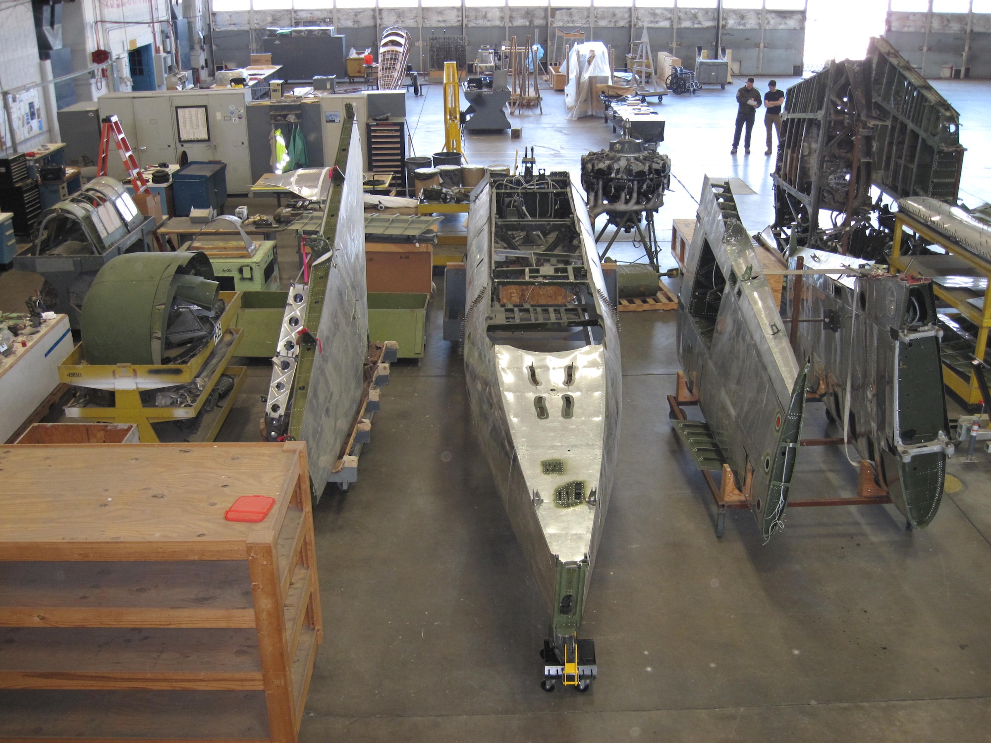 DAYTON, Ohio -- The Curtiss A-25A in storage at the National Museum of the United States Air Force. (U.S. Air Force photo)