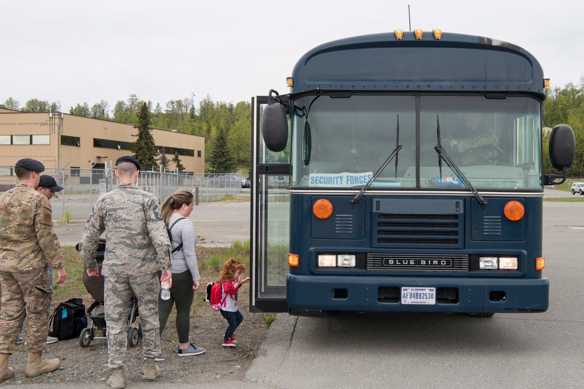 Family members of the 673d Security Forces Squadron visit various defender-guarded facilities at Joint Base Elmendorf-Richardson, Alaska, May 16, 2019. In commemoration of Police Week, multiple demonstrations and activities were organized to highlight defender-style training and work conduct which included a defender family day tour.