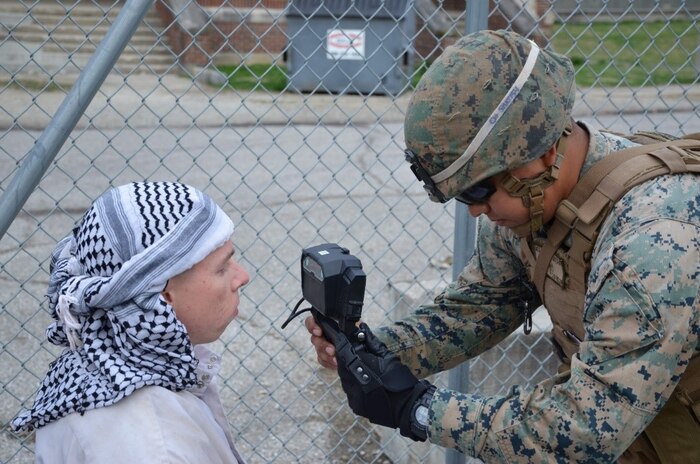 Marines evaluate biometric systems in tactical environment