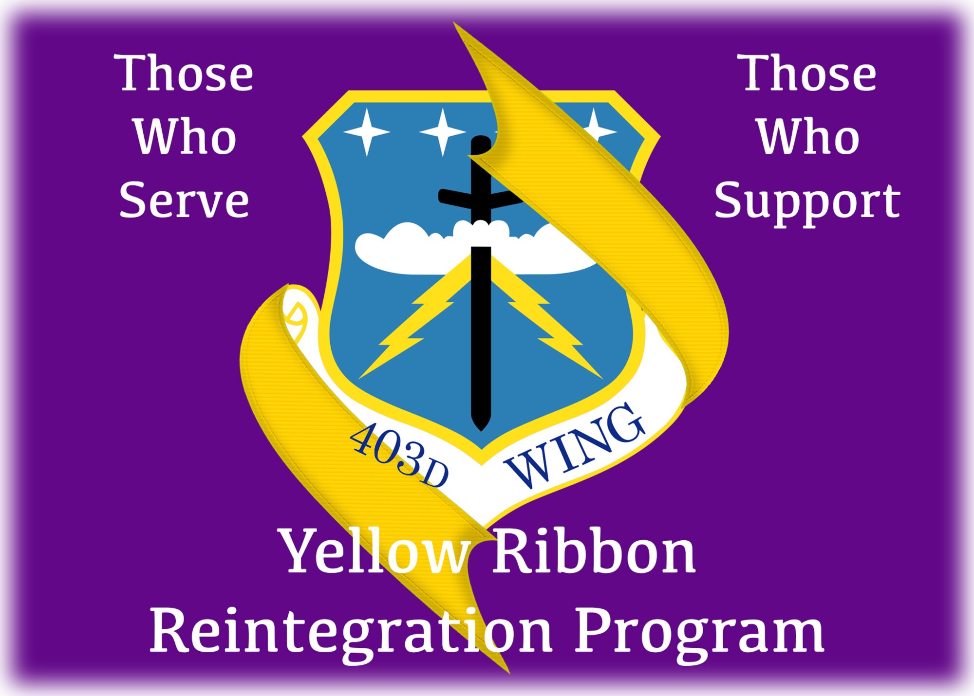 403rd Wing Yellow Ribbon Reintegration Program (U.S. Air Force graphic by Jessica L. Kendziorek)