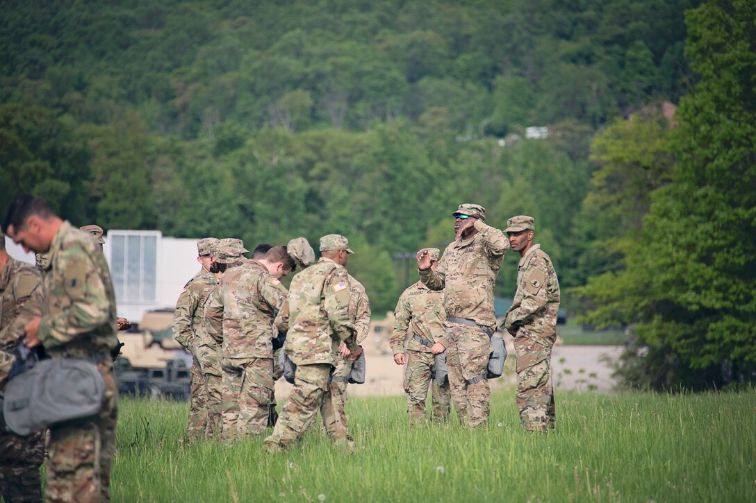 The Delaware National Guard leadership team visited Delaware National Guard units today at Fort Indiantown Gap Training Site during their annual training.
