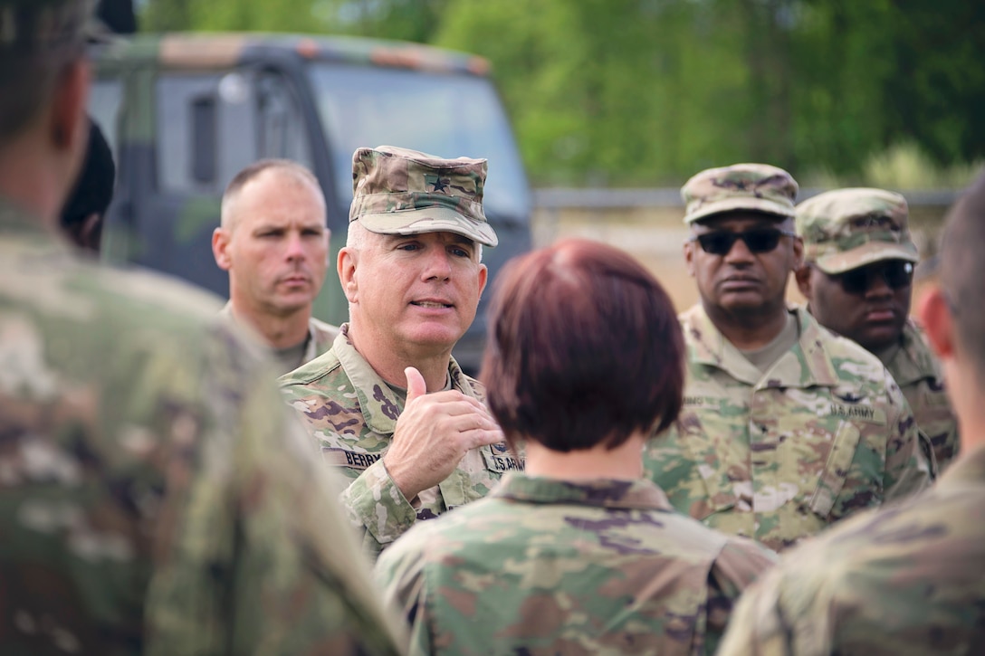 The Delaware National Guard leadership team visited Delaware National Guard units today at Fort Indiantown Gap Training Site during their annual training.
