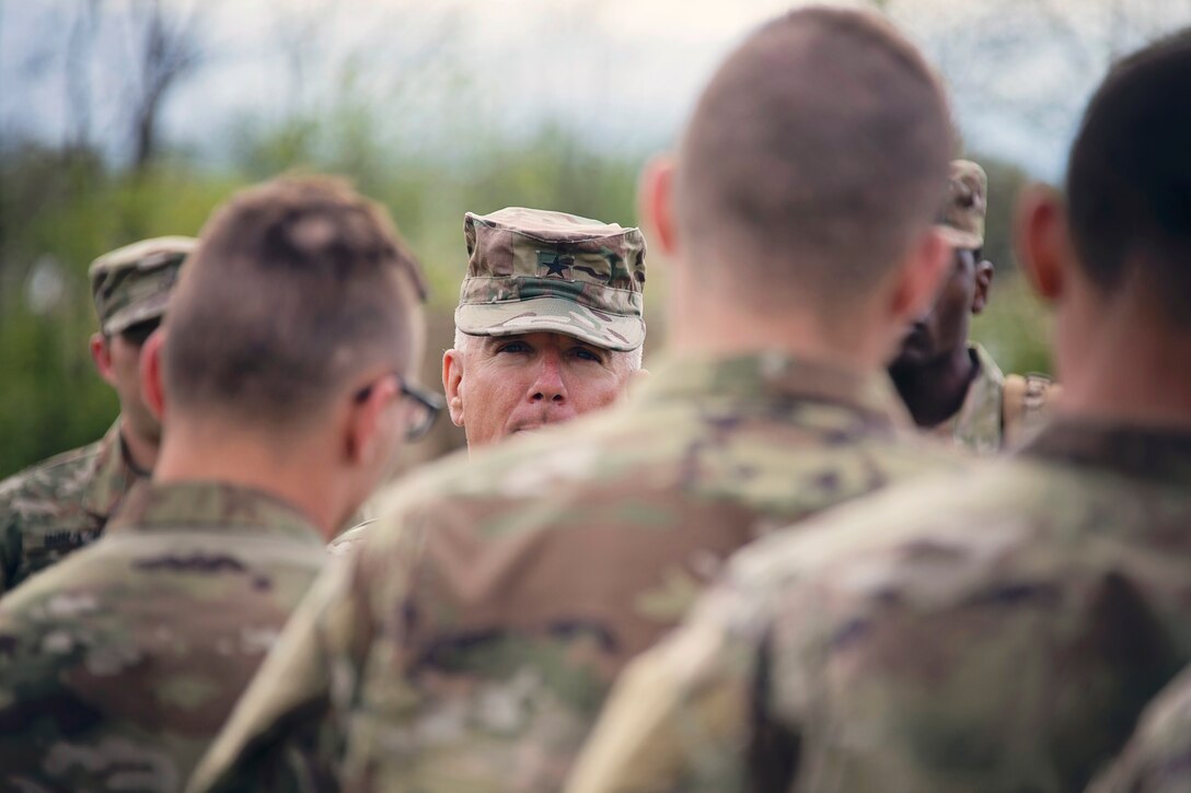 The Delaware National Guard leadership team visited Delaware National Guard units today at Fort Indiantown Gap Training Site during their annual training.