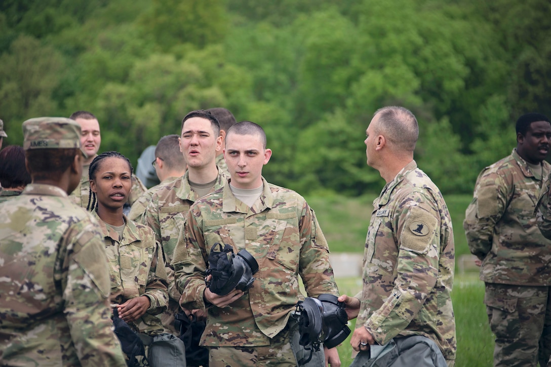 The Delaware National Guard leadership team visited Delaware National Guard units today at Fort Indiantown Gap Training Site during their annual training.