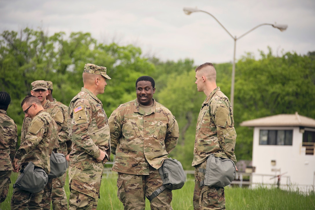 The Delaware National Guard leadership team visited Delaware National Guard units today at Fort Indiantown Gap Training Site during their annual training.