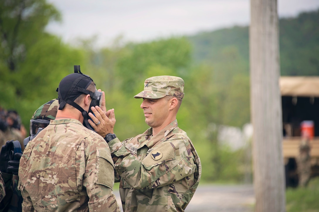 The Delaware National Guard leadership team visited Delaware National Guard units today at Fort Indiantown Gap Training Site during their annual training.