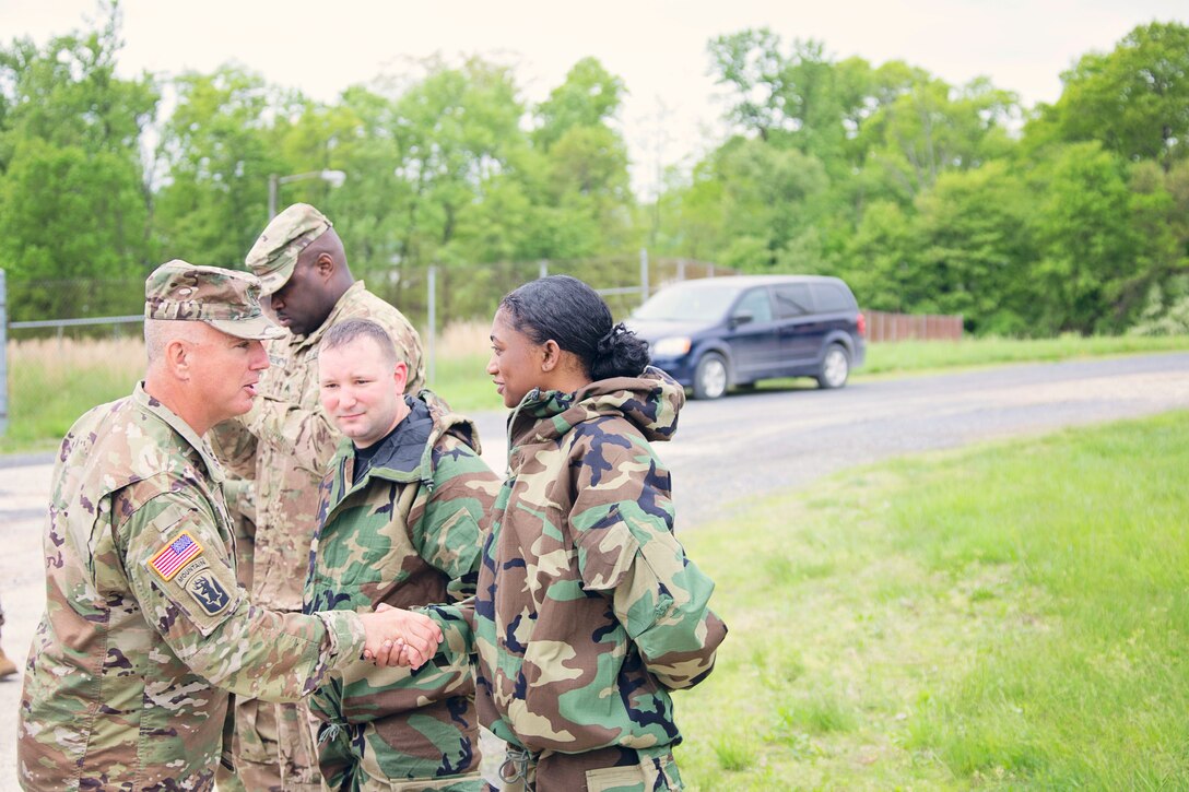 The Delaware National Guard leadership team visited Delaware National Guard units today at Fort Indiantown Gap Training Site during their annual training.
