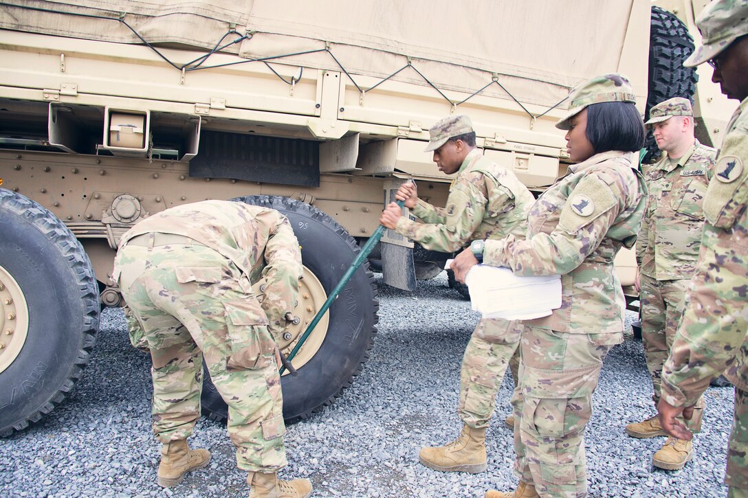 The Delaware National Guard leadership team visited Delaware National Guard units today at Fort Indiantown Gap Training Site during their annual training.