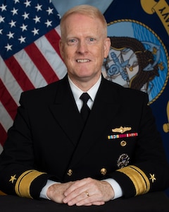 Navy Rear Adm. Frank D. Whitworth, Director for Intelligence (J2), on the Joint Staff, poses for a photo.