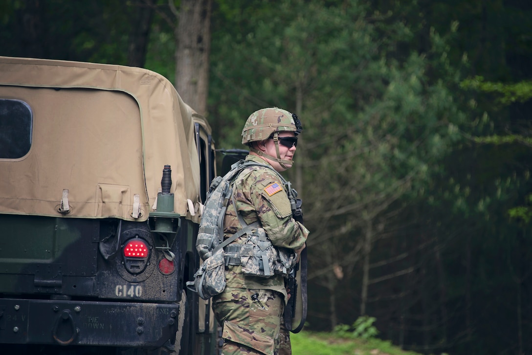 The DNG leadership team visited the units at FIG Training Site during their annual training. Leadership observed their training in a chemically contested environment, vehicle repair and convoy training.