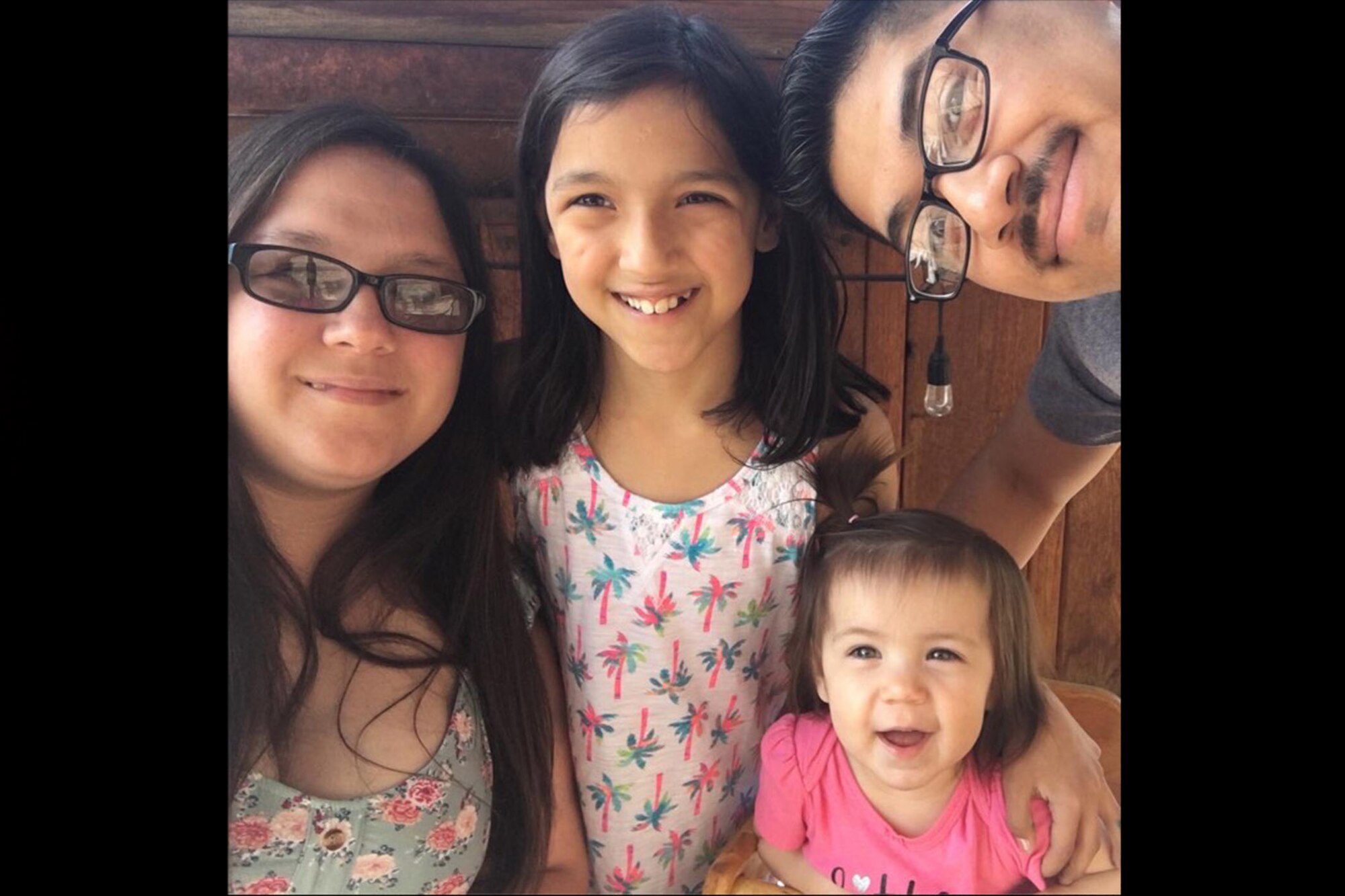 Staff Sgt. Juan Cimental, 341st Force Support Squadron sports program manager, top right, poses with his family for a photo.