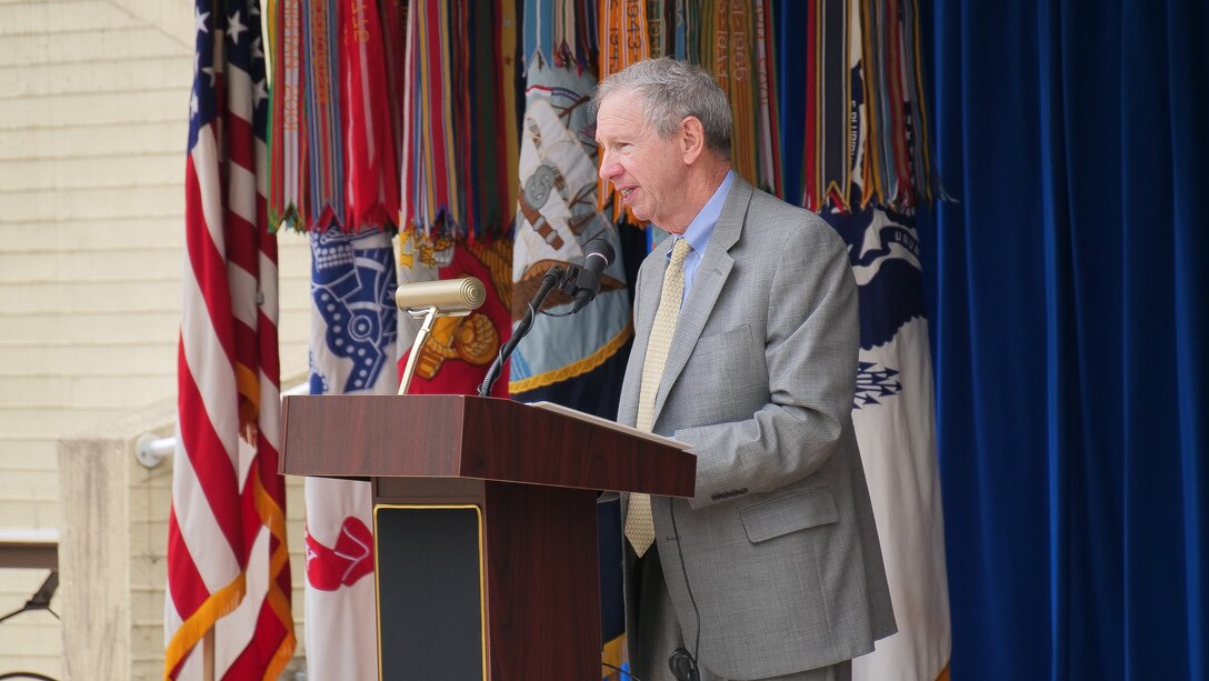 During opening remarks at DOD Lab Day April 25, 2019, , Dr. Michael Griffin, undersecretary of defense for research and engineering emphasized the purpose of the Defense Laboratory Enterprise, which includes defense laboratories, warfare centers and engineering centers.“We need to remember that our goal is always, ultimately, mission impact,” he said. “Our customer is the American warfighter.” (U.S. Air Force photo/Keith Lewis)