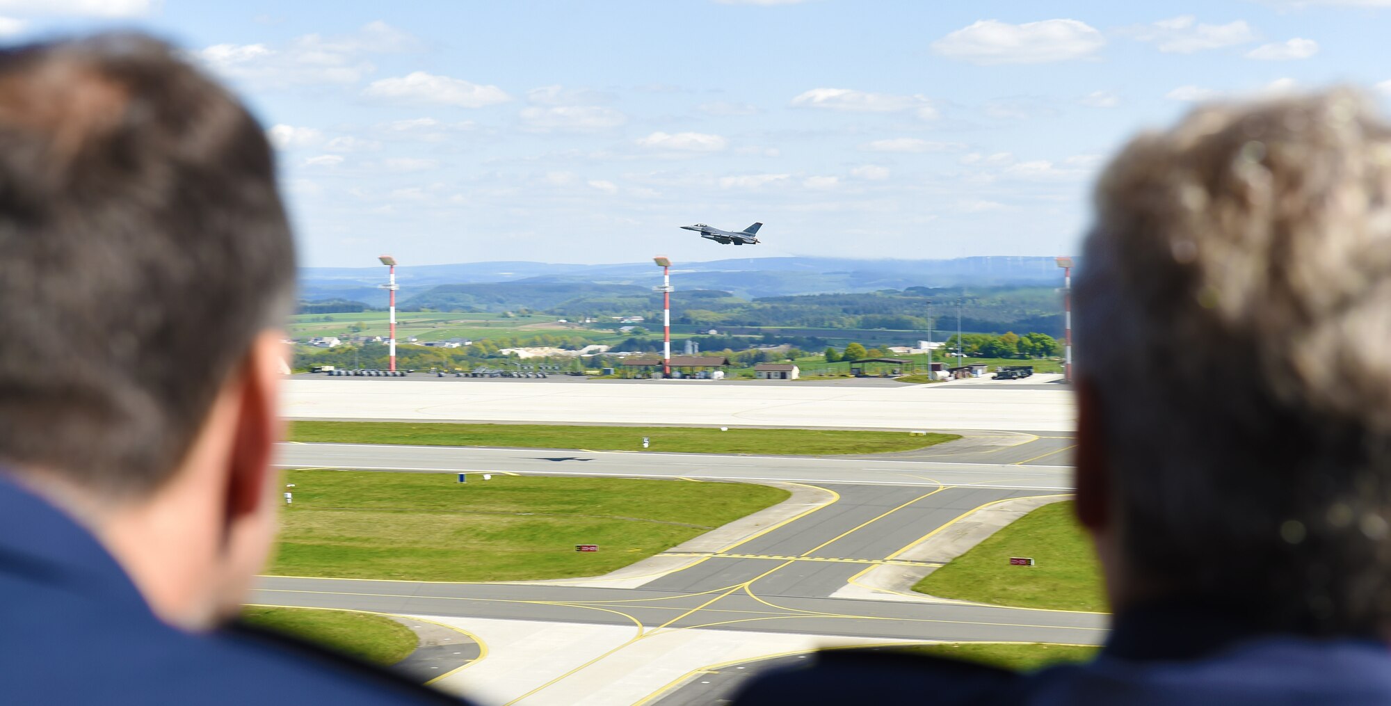 German Polizei visit Spangdahlem Air Base during Police Week