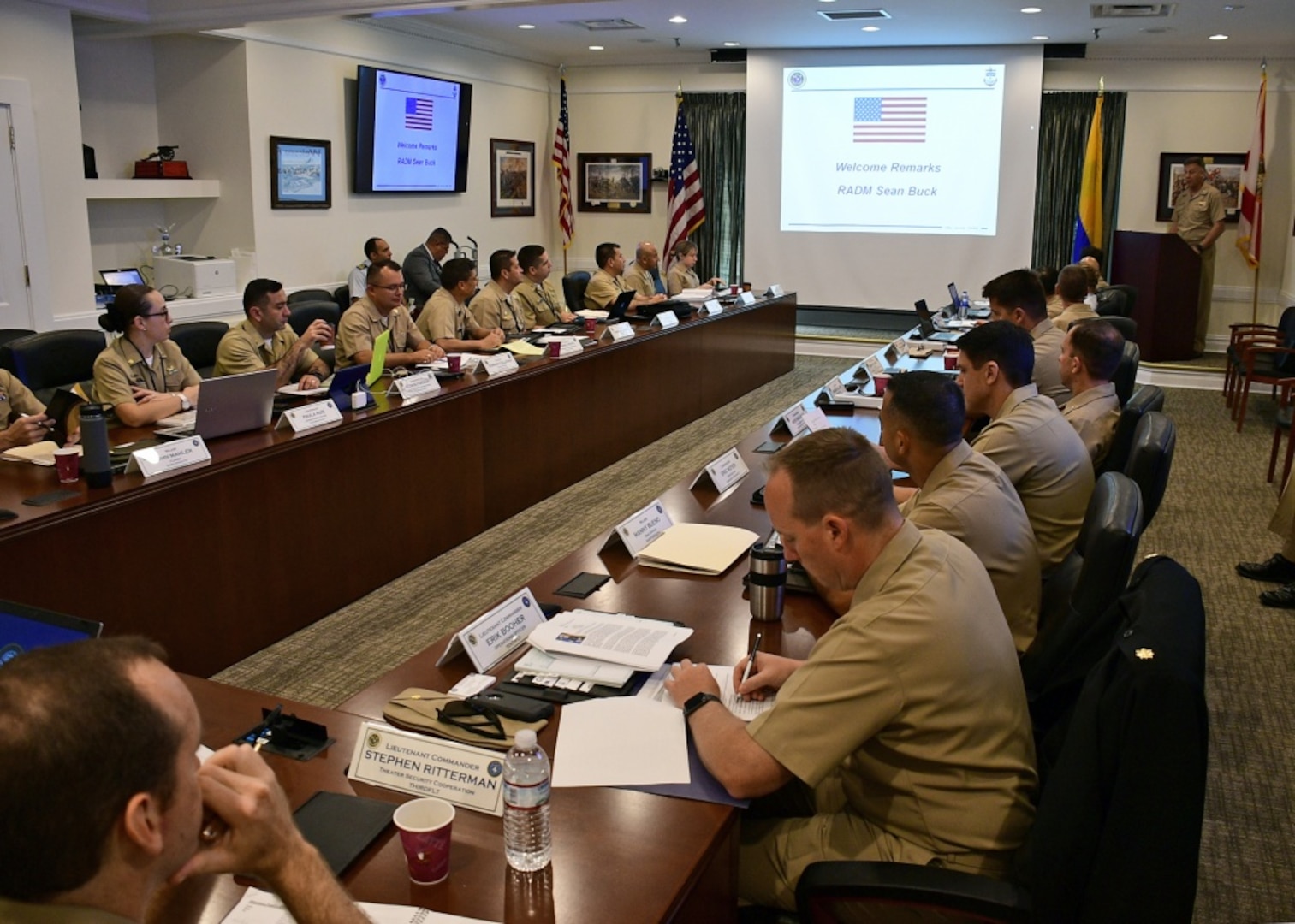 U.S. and Colombian Navy leaders conduct annual Maritime Staff Talks.