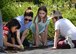 Children, volunteers dig into Youth Center Community Garden