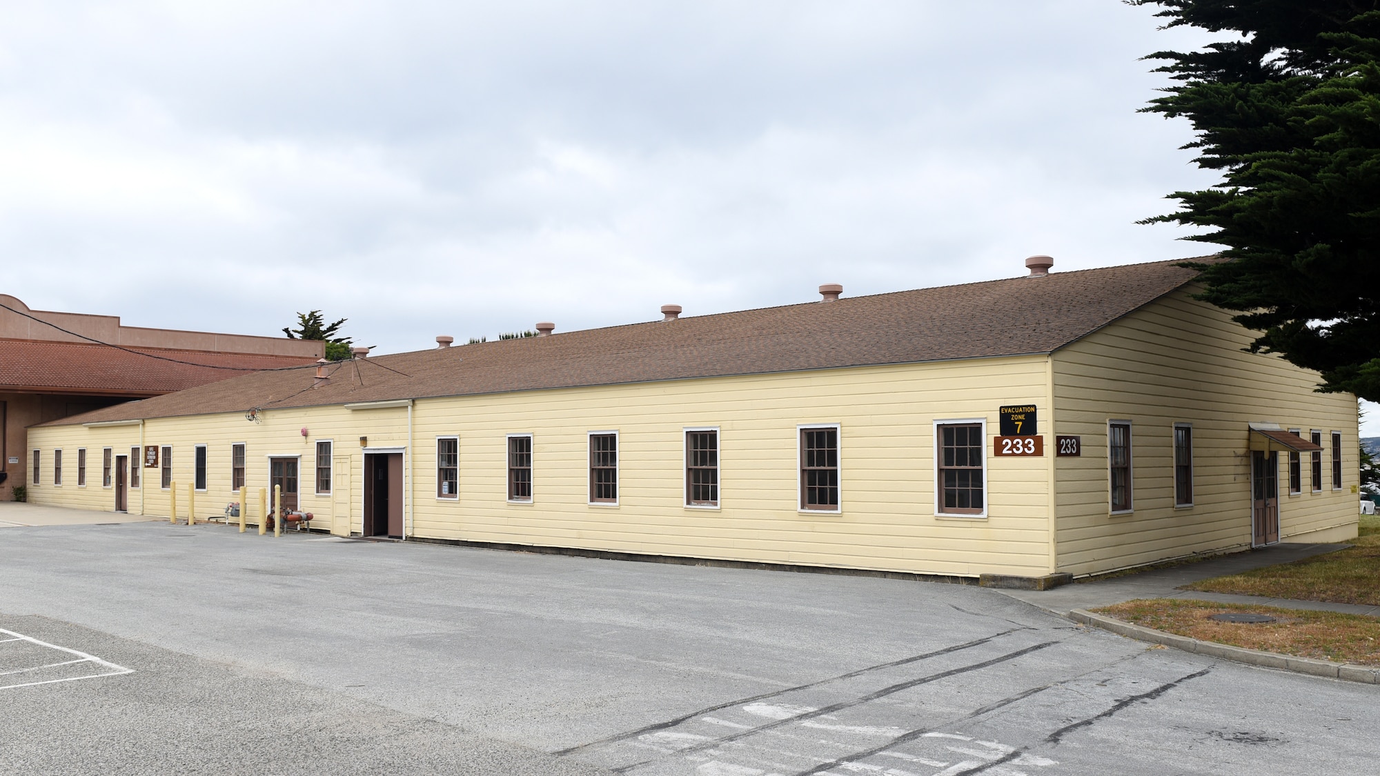 A photo of the building being renovated for the Cryptologic Language Analysists Prep Course at Presidio of Monterey, Calif. May 9, 2019. The curriculum is geared toward getting new CLA students prepared for their career as linguists. (U.S. Air Force photo by Airman 1st Class Zachary Chapman/Released)