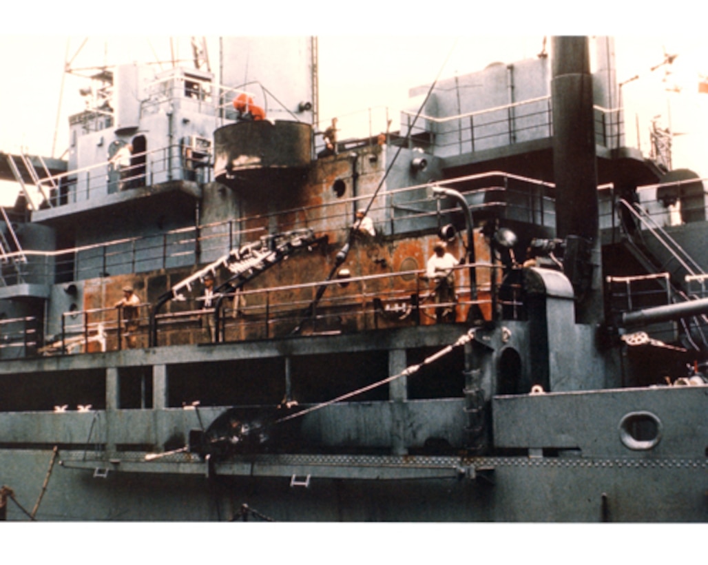 Fire Damage Port Side Amidships