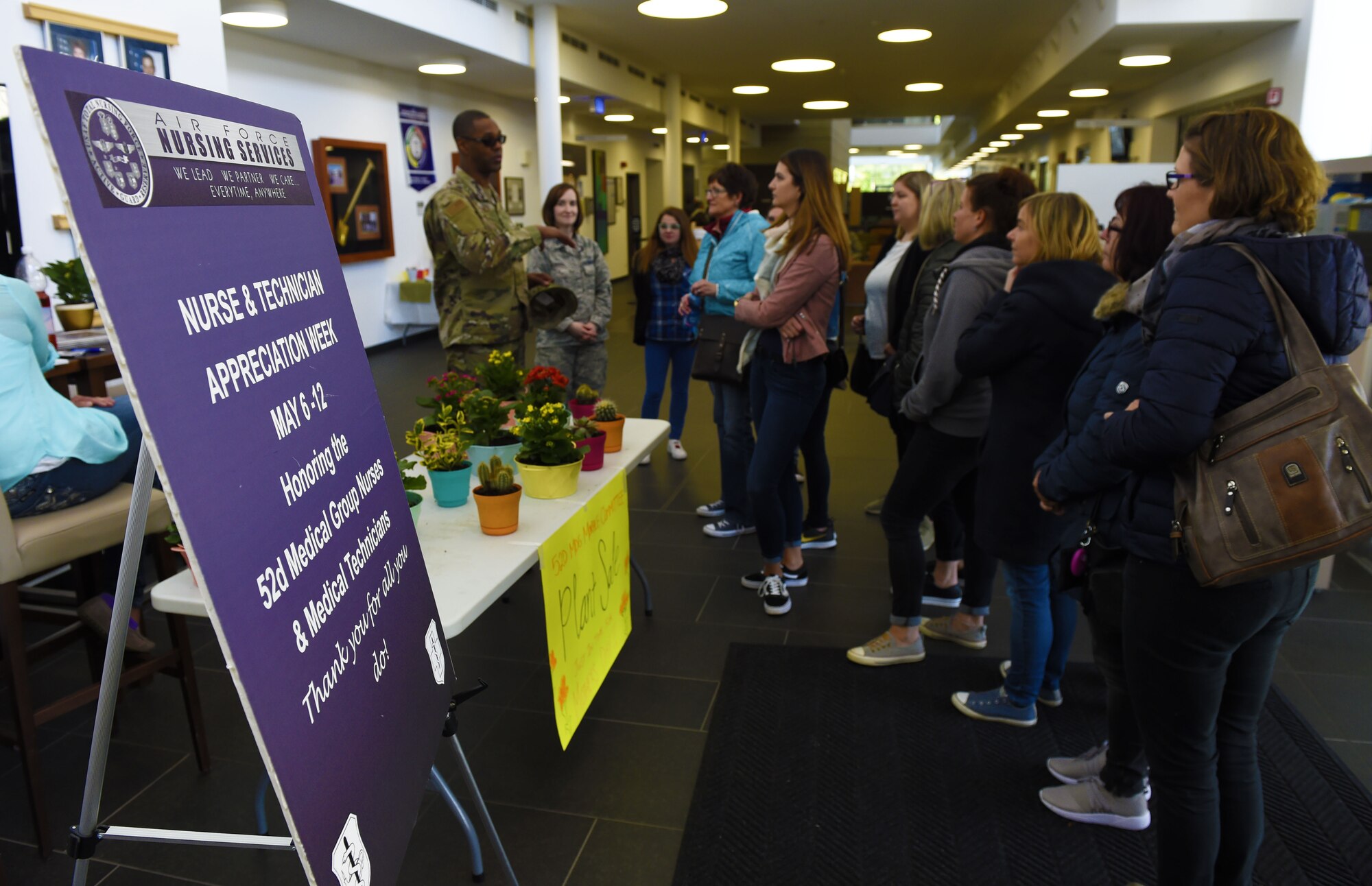German Nurses visit Spangdahlem Air Base during Nurses Week