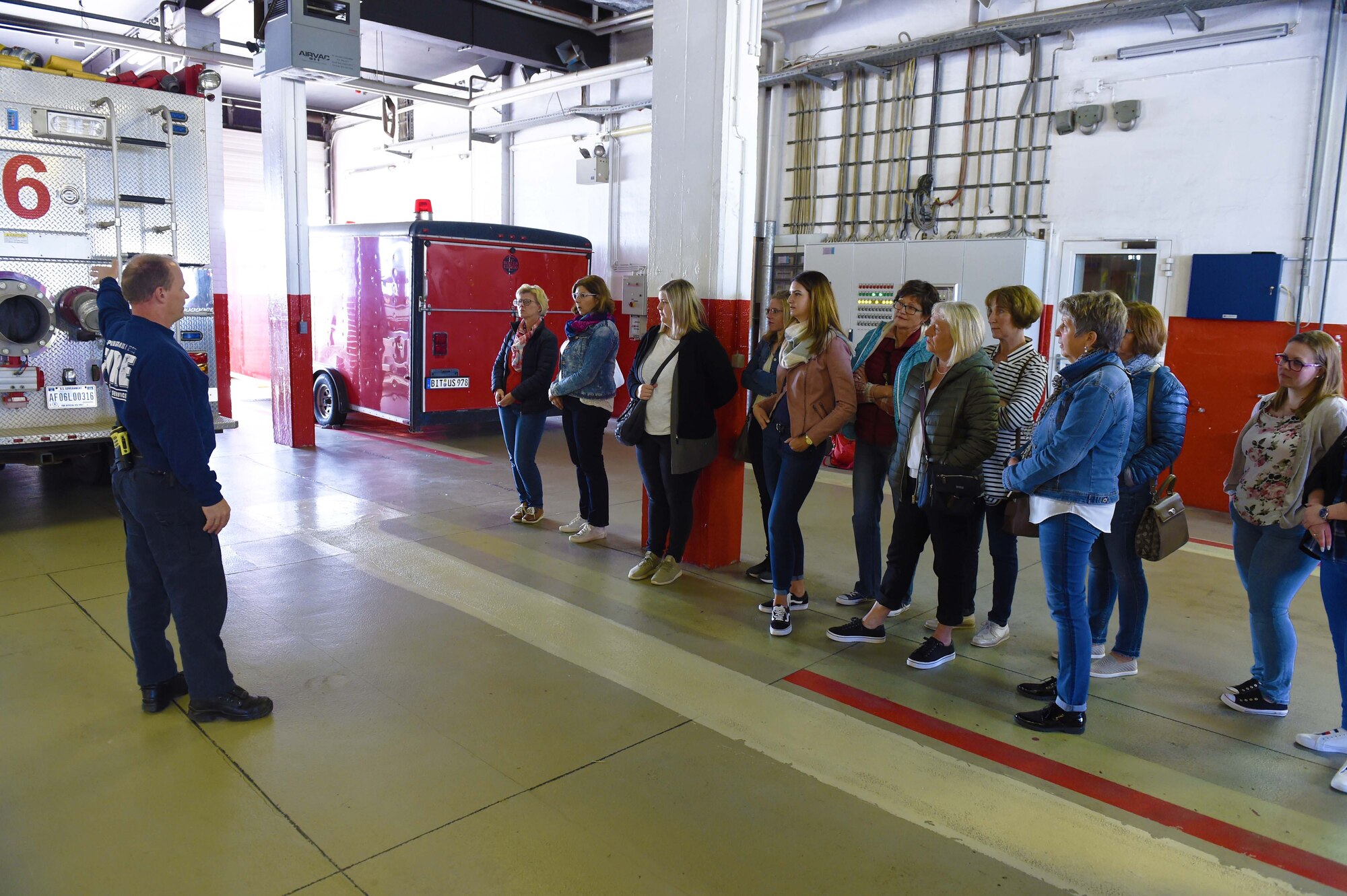 German Nurses visit Spangdahlem Air Base during Nurses Week