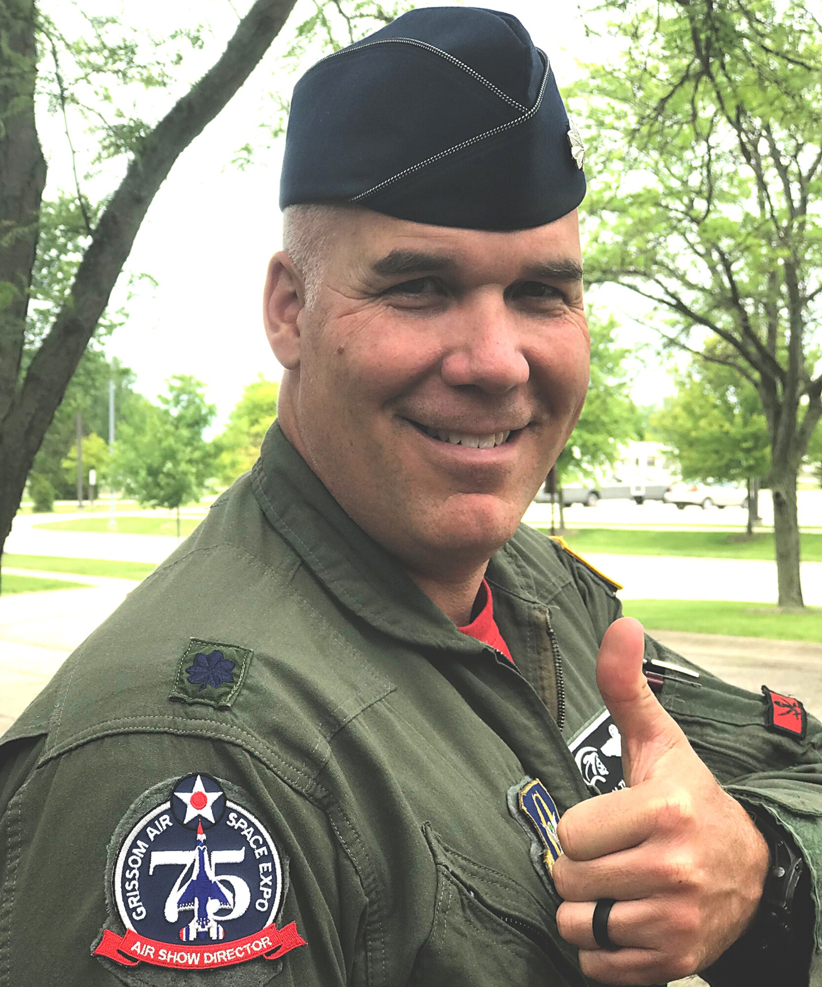 Lt. Col. Brian Thompson is the Grissom Air & Space Expo director. The event is scheduled for Sept. 7-8 and will highlighted by the U.S. Air Force Thunderbirds and the Army Golden Knights. (U.S. Air Force photo/Douglas Hays)
