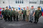 190525-N-AZ808-2094

SATTAHIP, Thailand (May 25, 2019) – Distinguished guests pose for a group photo following the Pacific Partnership 2019 (PP19) closing ceremony for Thailand. Thailand is the final mission stop for PP19. Pacific Partnership, now in its 14th iteration, is the largest annual multinational humanitarian assistance and disaster relief preparedness mission conducted in the Indo-Pacific. Each year the mission team works collectively with host and partner nations to enhance regional interoperability and disaster response capabilities, increase security and stability in the region, and foster new and enduring friendships in the Indo-Pacific.