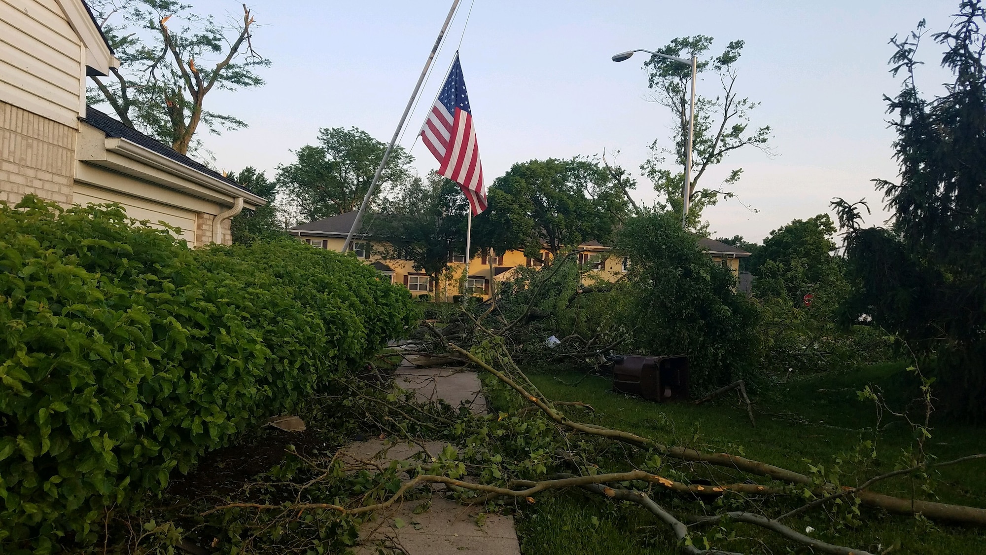Approximately 150 homes in the Prairies at Wright Field housing area were damaged, some significantly, during the storm that passed through the Dayton area late on May 27.