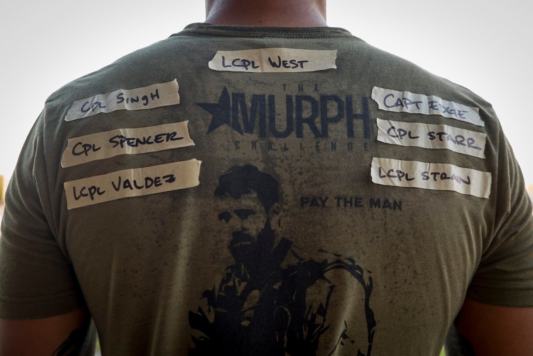 U.S. Marine Corps Forces, South and friends ran the Murph challenge to honor LT Michael Murphy and those who made the ultimate sacrifice for our freedom at U.S. Southern Command, May 23, 2019.