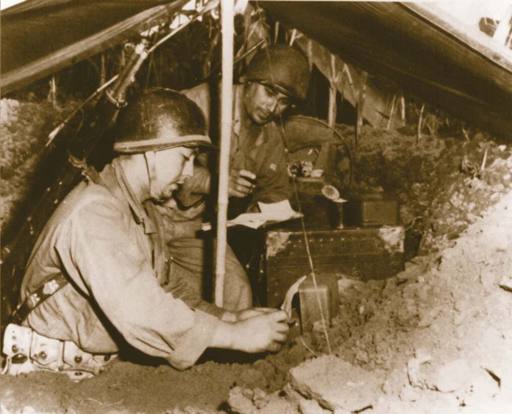 Cryptologists in Korea. The Army Security Agency (ASA) was responsible for supplying the Army's codes and ciphers, Korea, 1950s.