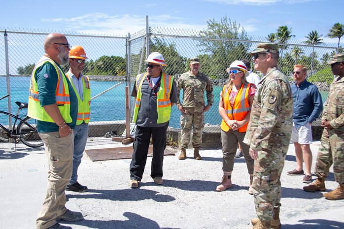 Space and Missile Defense Command/AFSC Commanding General Visits USAG-Kwajalein Atoll